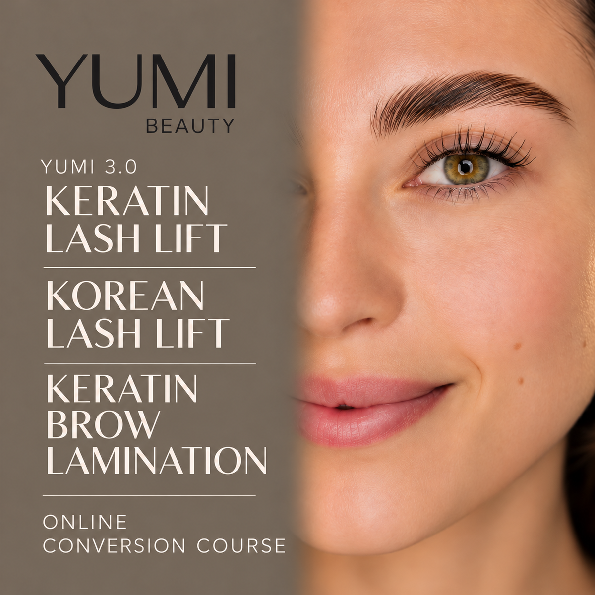 YUMI 3.0 Korean Lash Lift & Brow Lamination Online Conversion Course